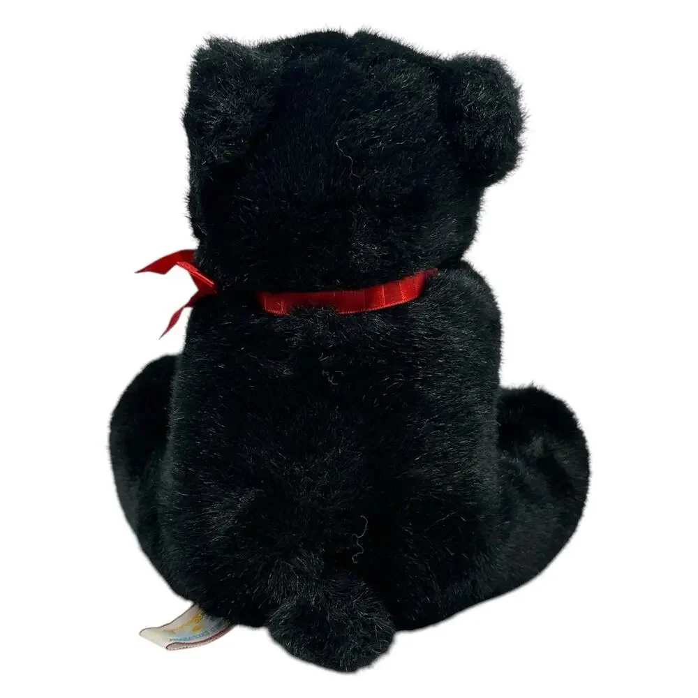 Vintage 1990 Hallmark Heartline Black Bear Plush 8